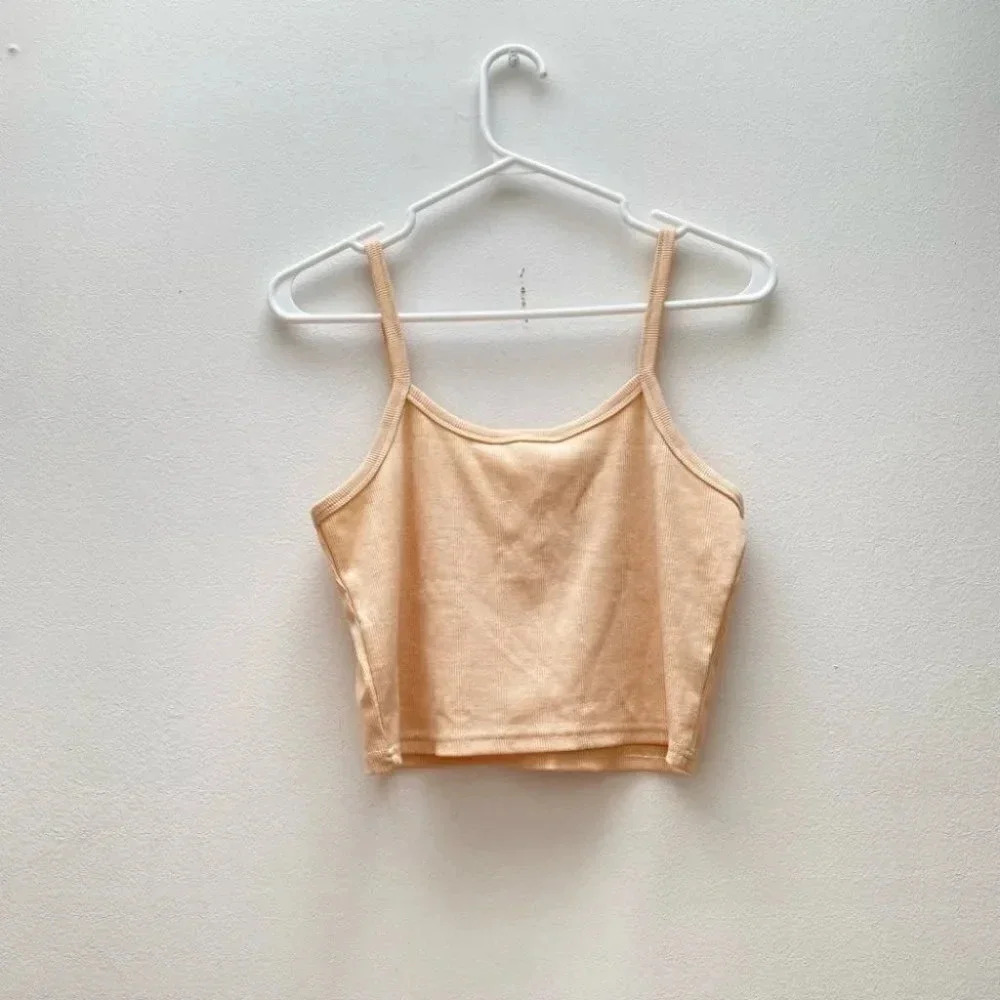 ROMWE - NWT Ribbed Cropped Y2K Tank Top Spaghetti Strap